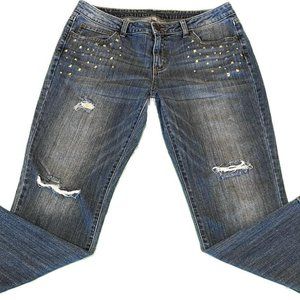 JLO Jennifer Lopez Pants Womens Sz 8 Straight Leg Jean Comfort Stretch Denim